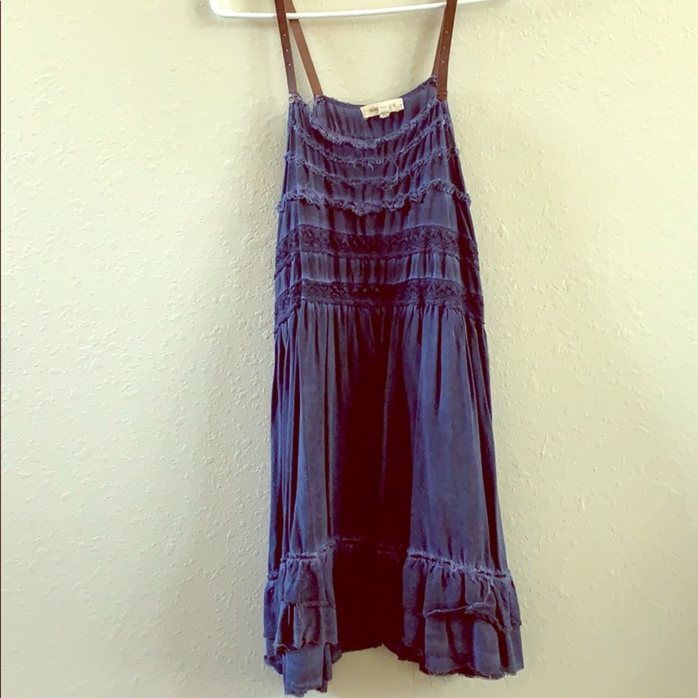 Blue dress SzL free ppl